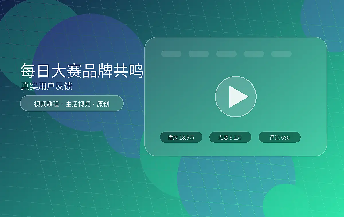 每日大赛品牌每日大赛品牌合作视频演示：新品亮点拆解生活技能风格图