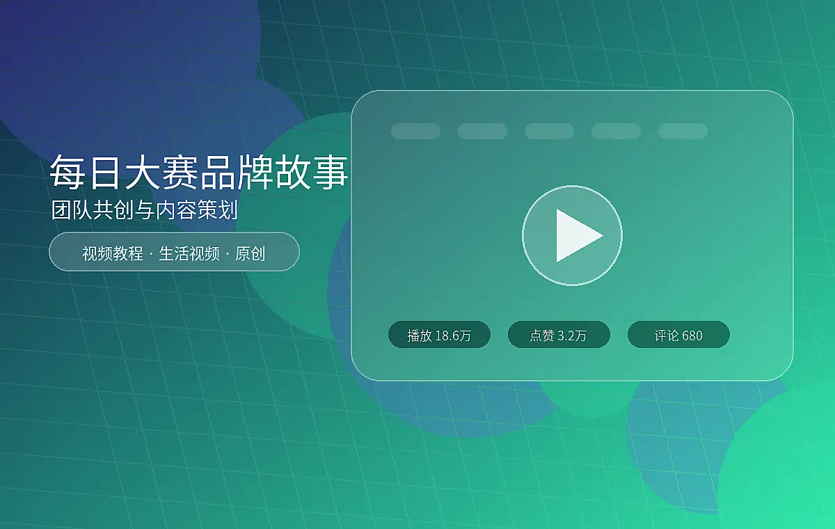 每日大赛品牌故事团队共创生活视频图
